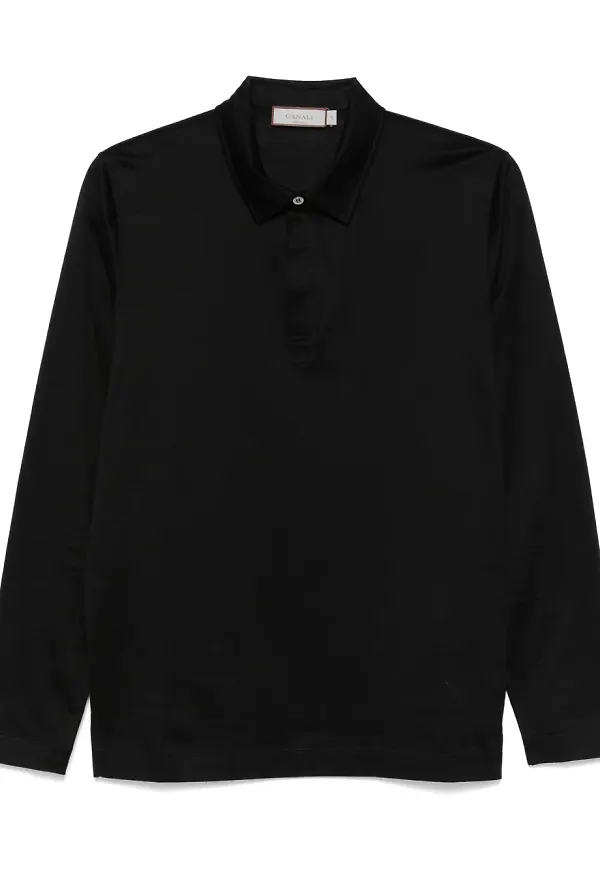 Canali tunn pikétröja - Svart
