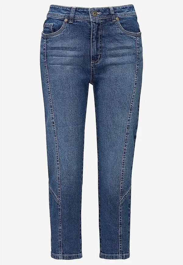 Caprijeans med femficksdesign Mia