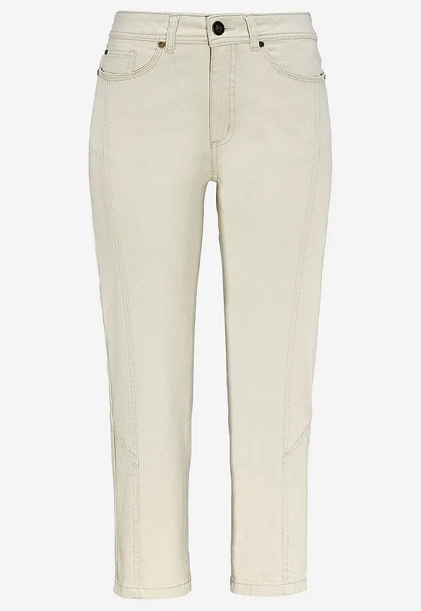 Caprijeans med femficksdesign Mia