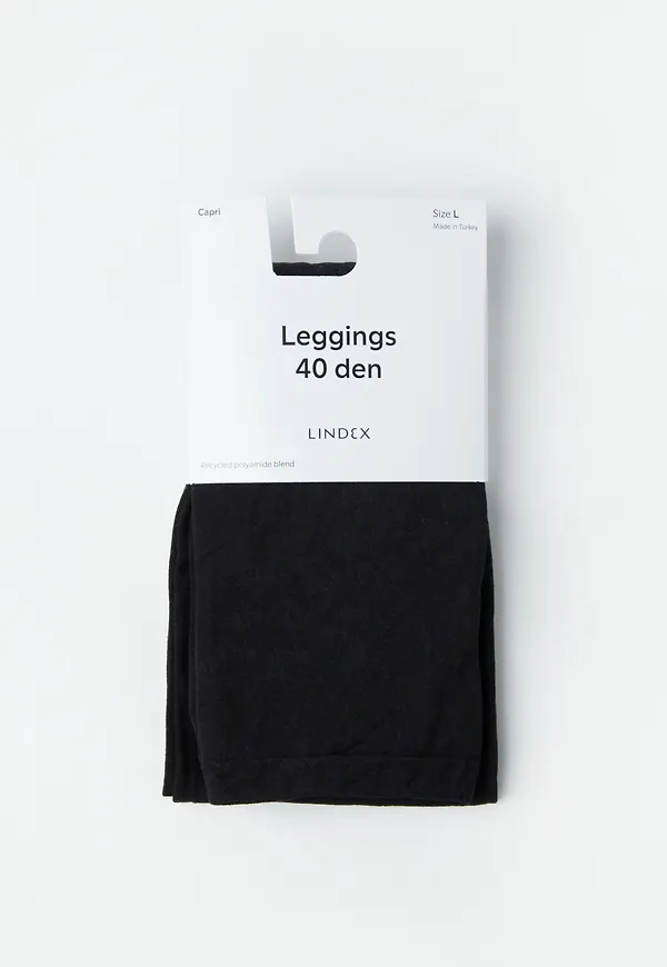 Caprileggings i 40 denier med matt yta