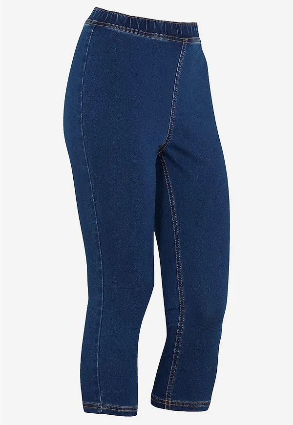 Caprileggings i denim