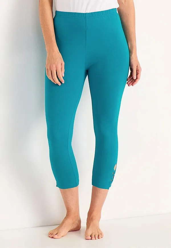 Caprileggings med fina detaljer Vega 2-pack