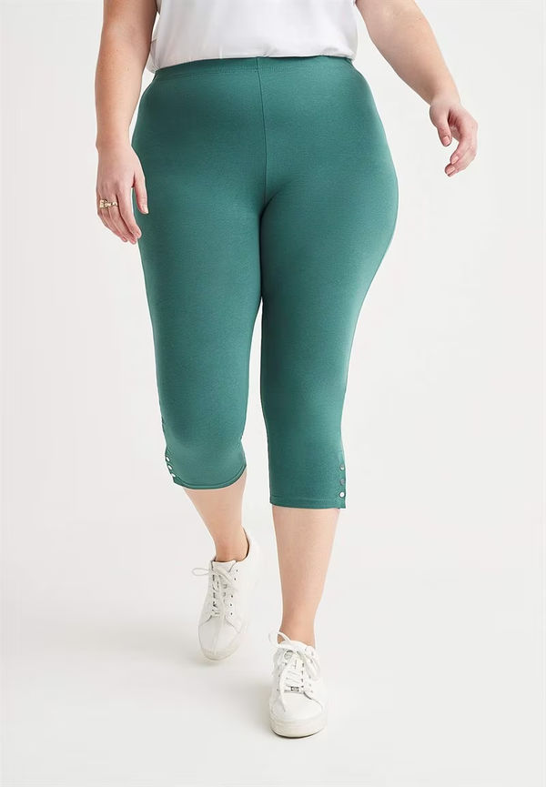 Caprileggings med fina knappdetaljer Milly 2-pack