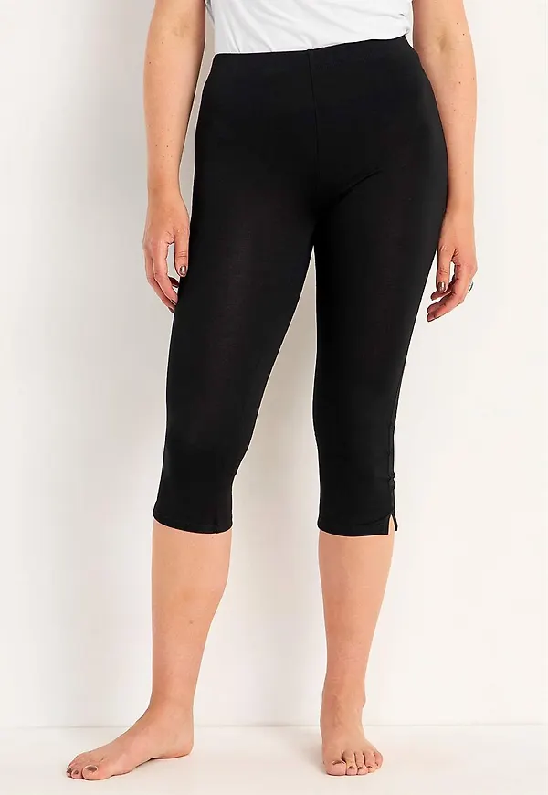 Caprileggings med sidoslitsar