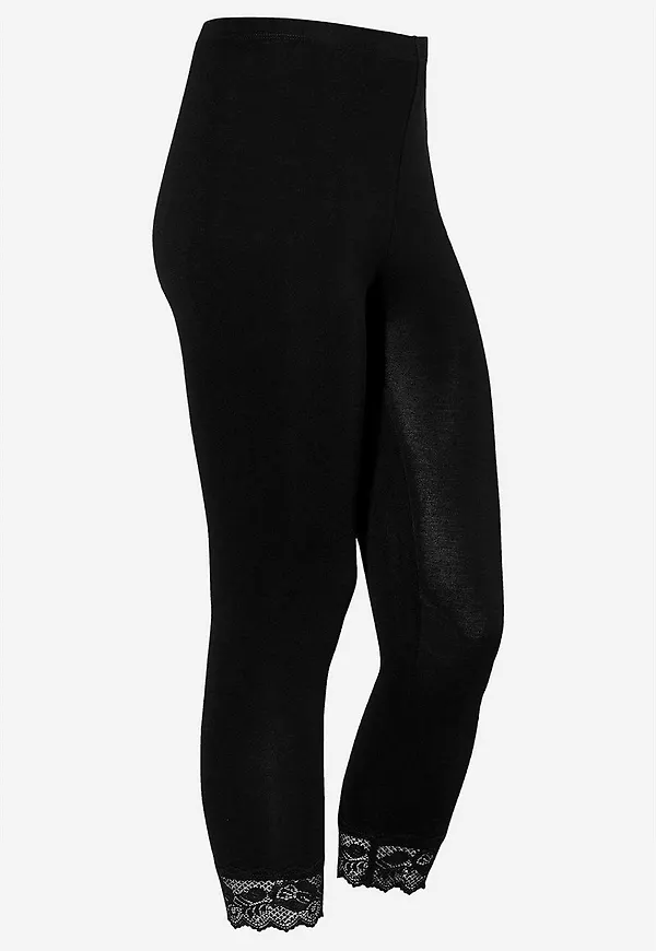 Caprileggings med spets susanne