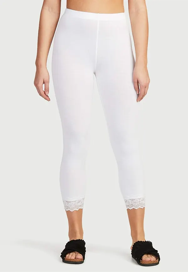 Caprileggings med spets susanne