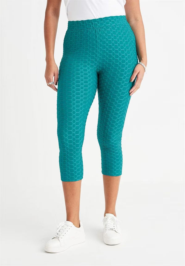 Caprileggings med strukturmönster Jacqueline