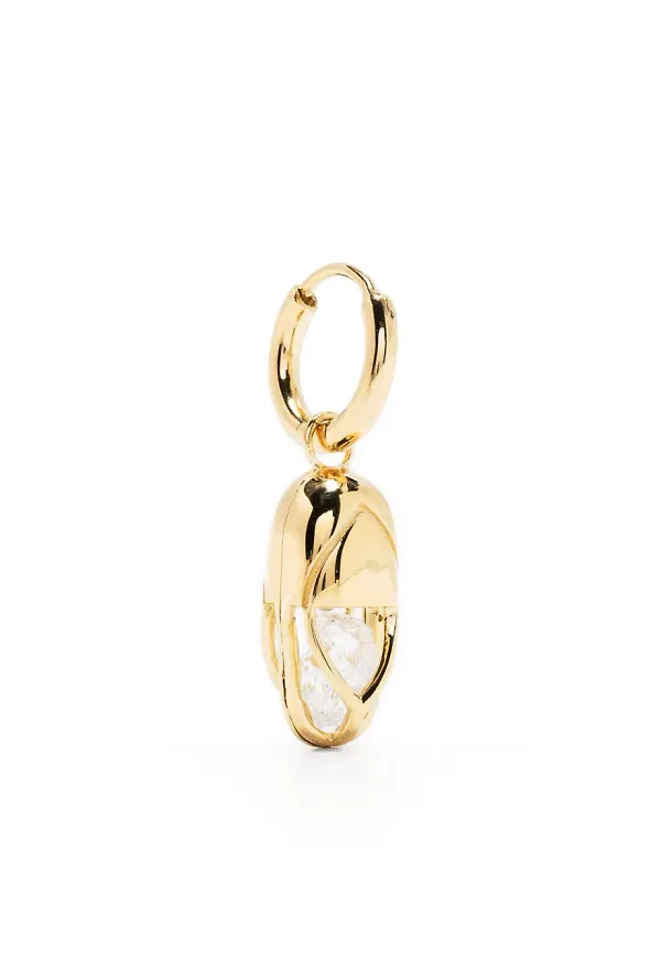 Capsule Eleven hoops med kvarts - Guldfärgad