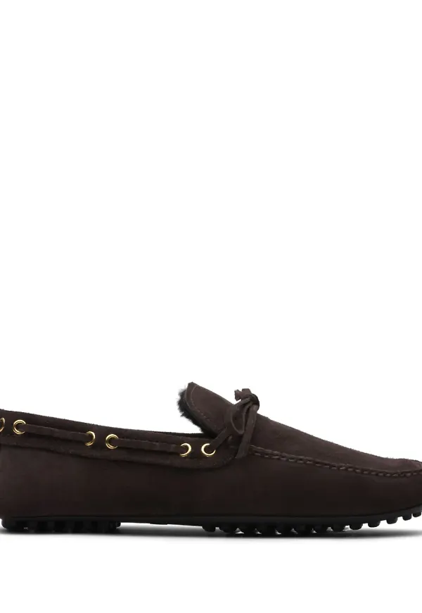 Car Shoe bilskor i mocka - Brun
