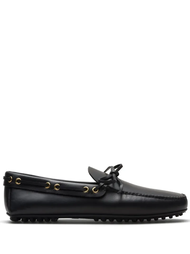 Car Shoe bilskor med rosett - Svart