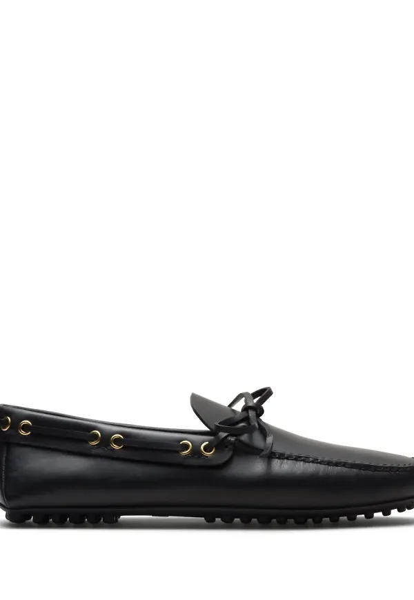 Car Shoe bilskor med rosett - Svart