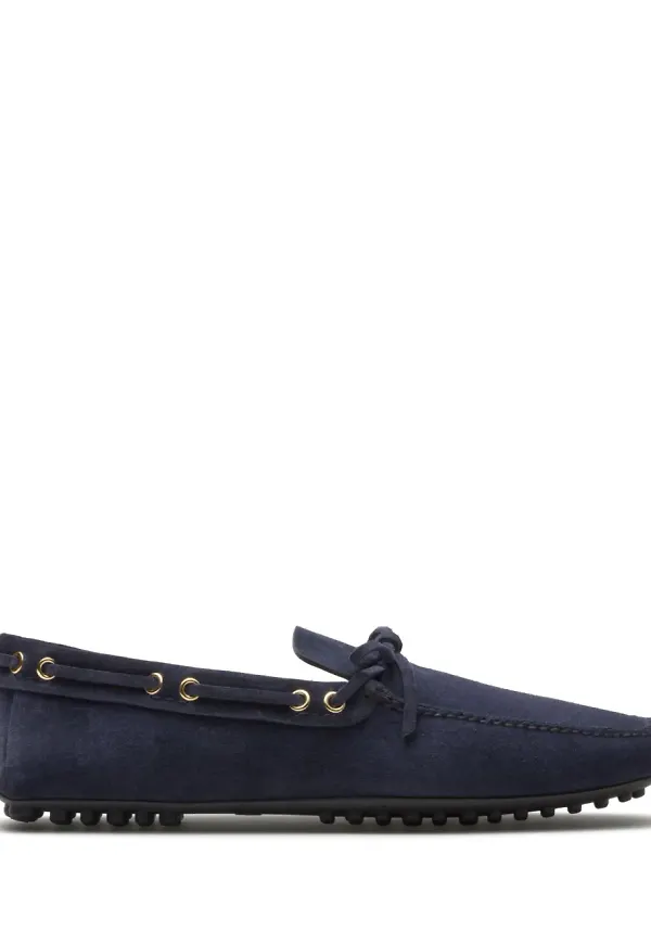 Car Shoe bilskor med tofsdetalj - Blå