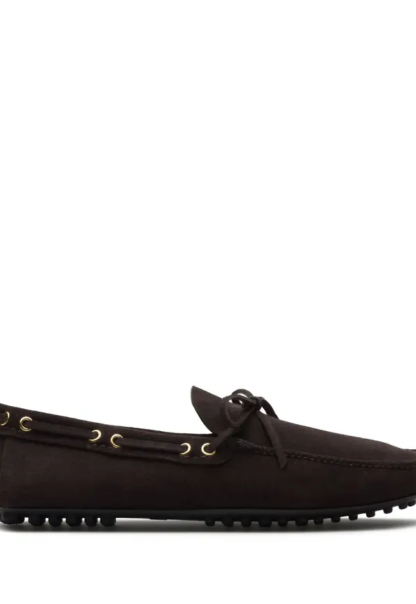Car Shoe bilskor med tofsdetalj - Brun