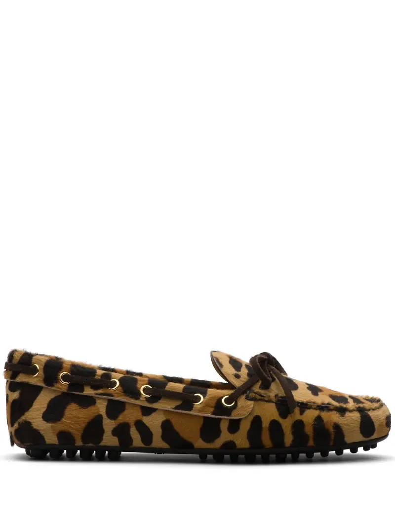 Car Shoe djurmönstrade loafers - Brun