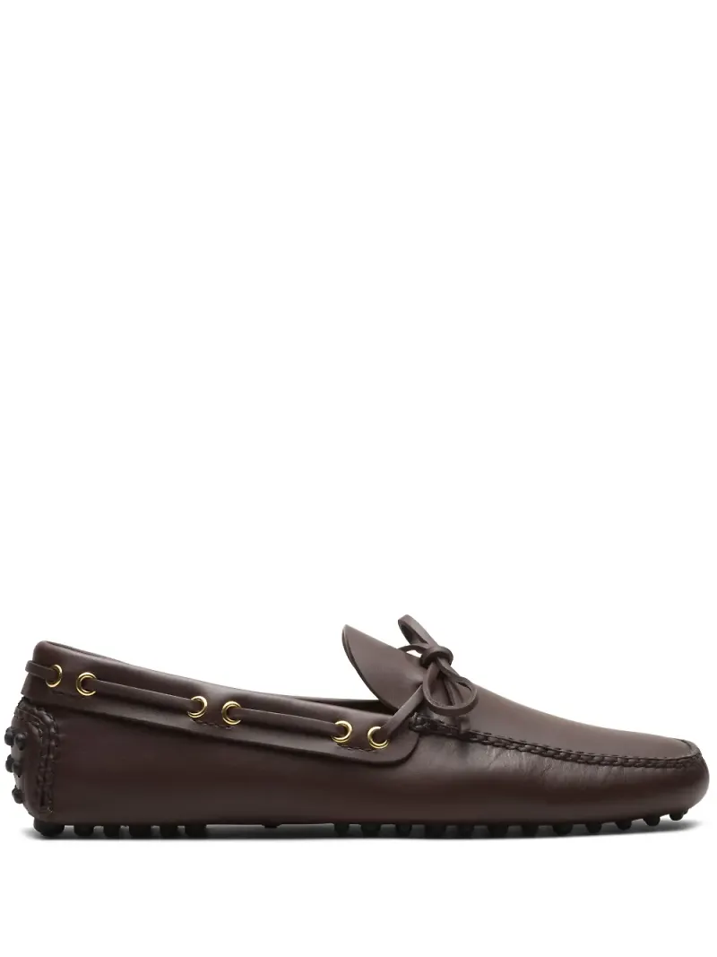 Car Shoe Lux seglarskor med rosettdetalj - Brun