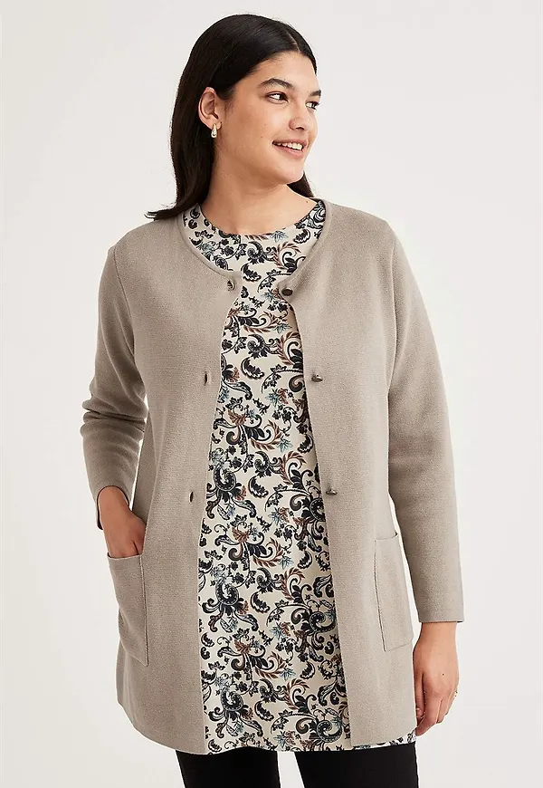 Cardigan i bomull