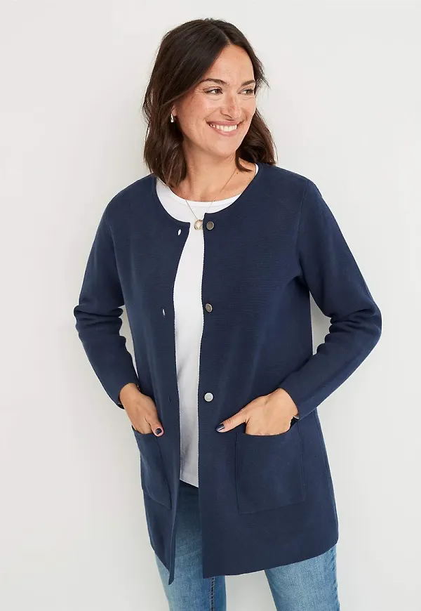 Cardigan i bomull