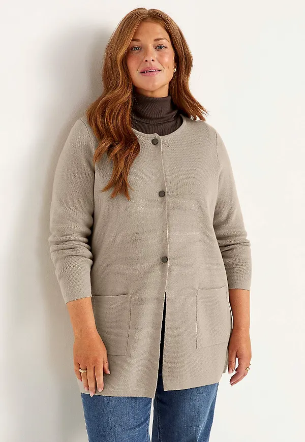 Cardigan i bomull