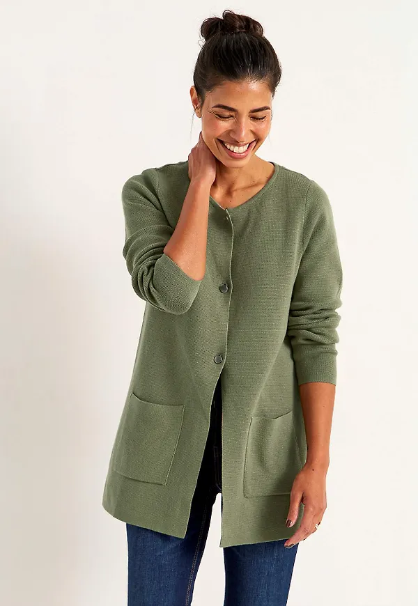 Cardigan i bomull