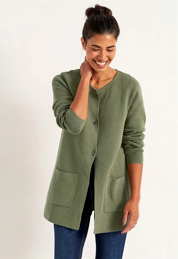 Cardigan i bomull