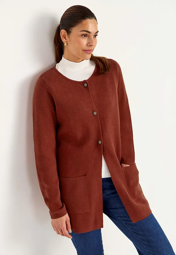Cardigan i bomull