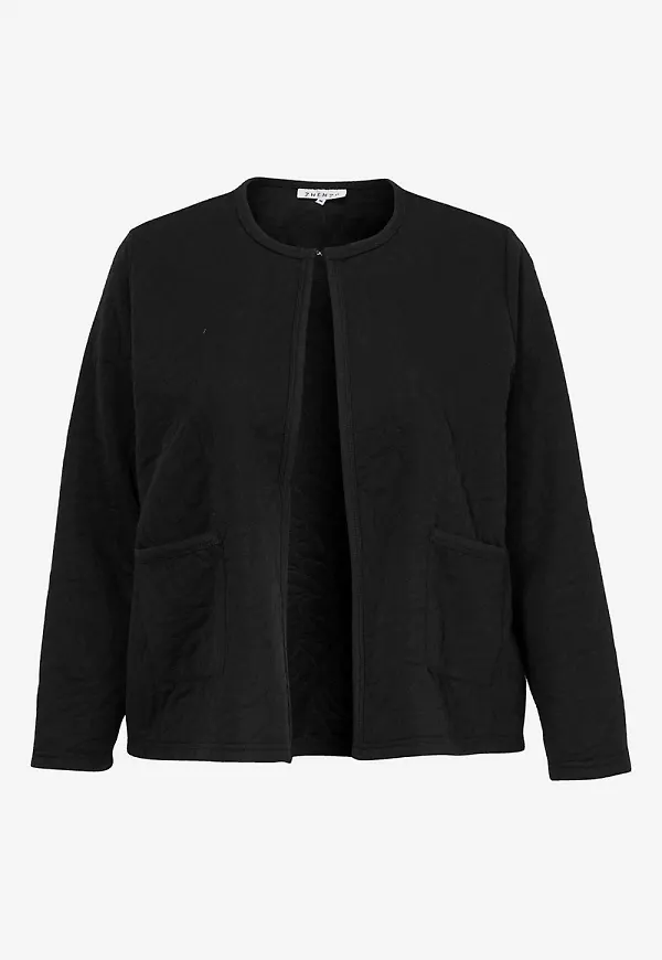 Cardigan i mjuk, följsam trikå Reimer