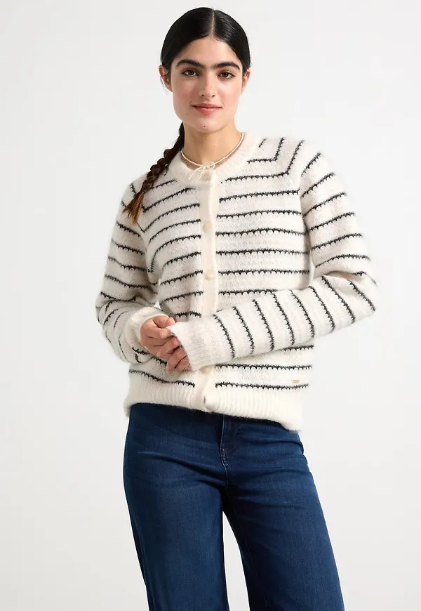 Cardigan i mohairblandning