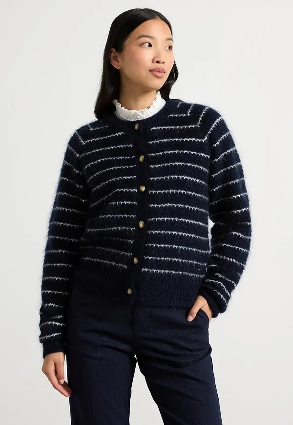 Cardigan i mohairblandning