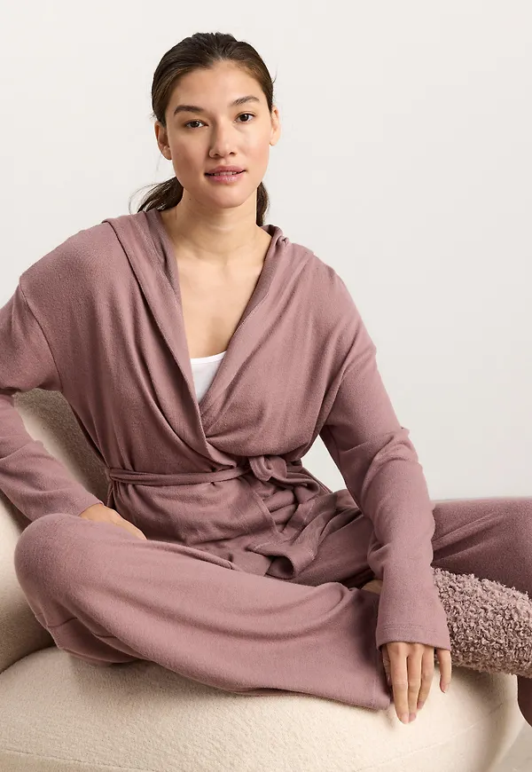 Cardigan med huva