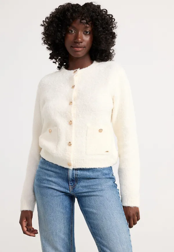 Cardigan stickad