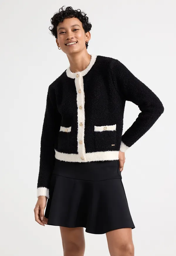Cardigan stickad