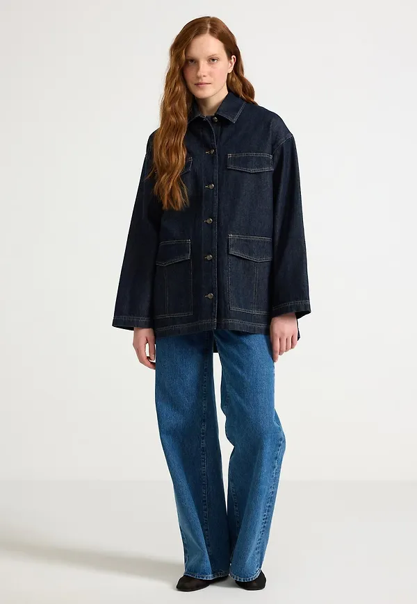 Cargo jeansjacka
