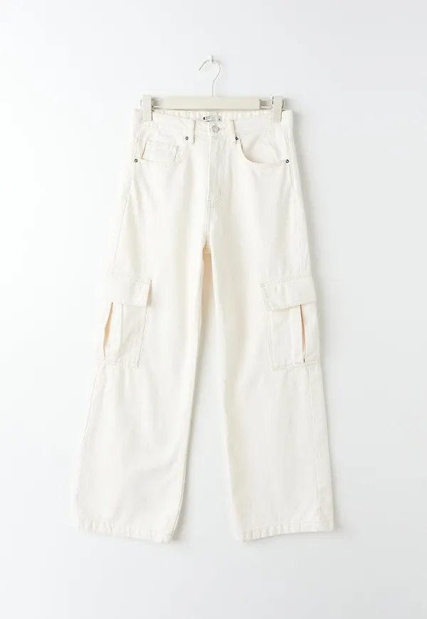 Cargo wide petite jeans