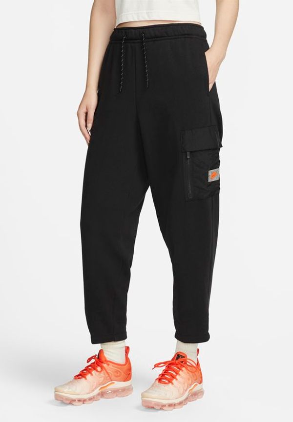 Cargobyxor Nike Sportswear Sports Utility i fleece för kvinnor - Svart