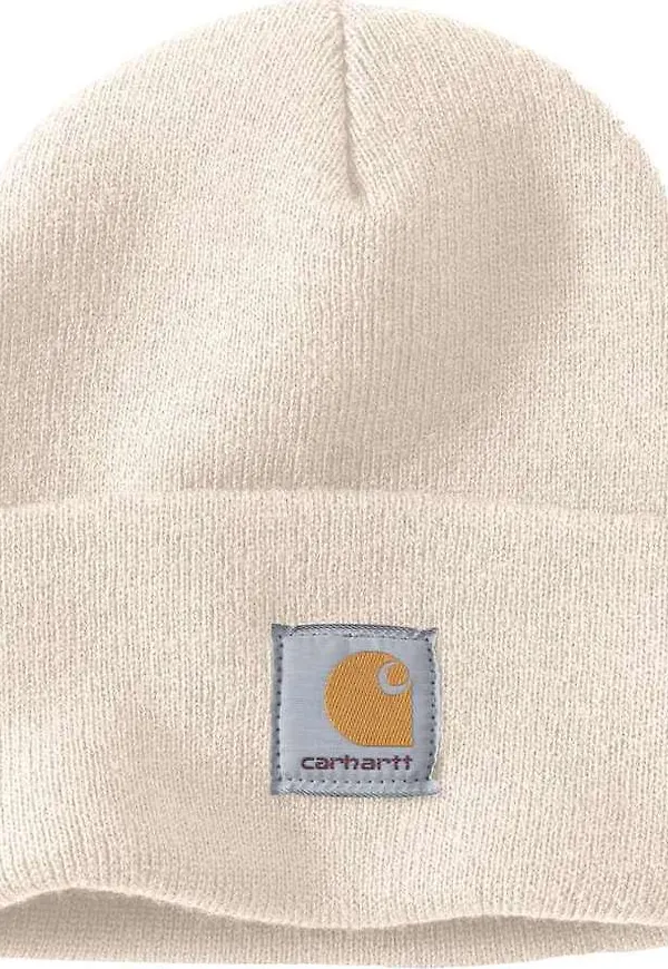 Carhartt Knitted Cuffed Beanie Winter White