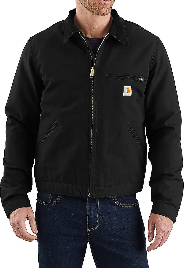 Carhartt Men's Duck Detroit Jacket Black