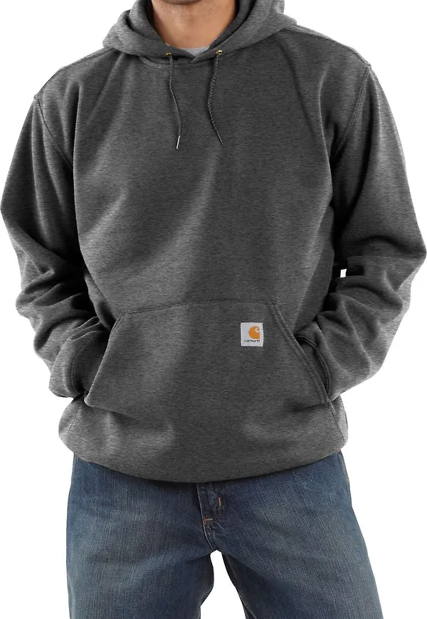 Carhartt Men's Hooded Sweatshirt Carbon Heather