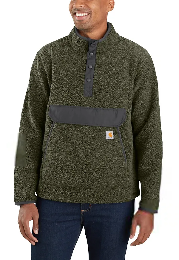 Carhartt Men's Relaxed Fit Fleece Pullover Basil Heather