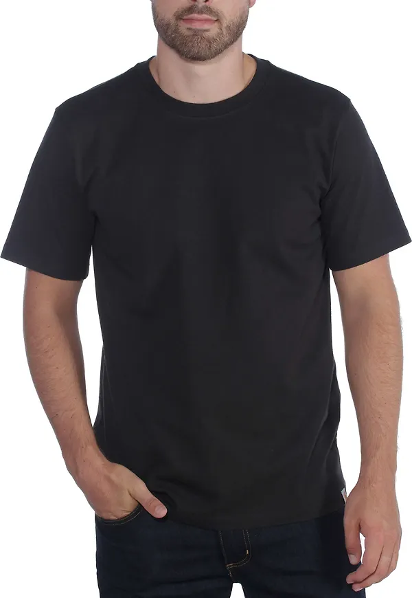 Carhartt Men's Relaxed Fit Heavyweight Short Sleeve T-Shirt Black
