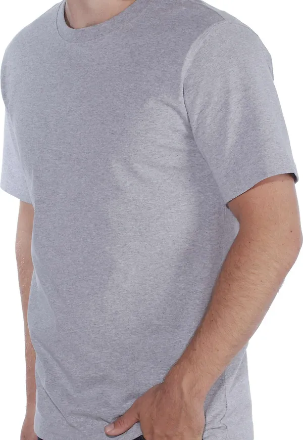 Carhartt Men's Relaxed Fit Heavyweight Short Sleeve T-Shirt Heather Grey