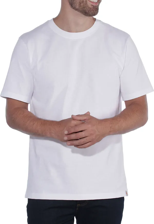 Carhartt Men's Relaxed Fit Heavyweight Short Sleeve T-Shirt White