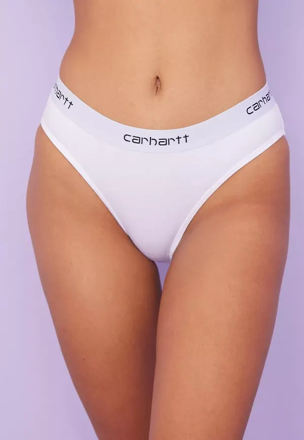 Carhartt WIP - Trosor - White - W' Script Brief - Underkläder - Panties