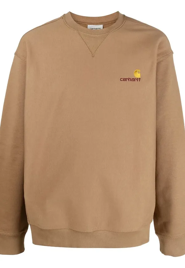 Carhartt WIP American Script tröja - Brun