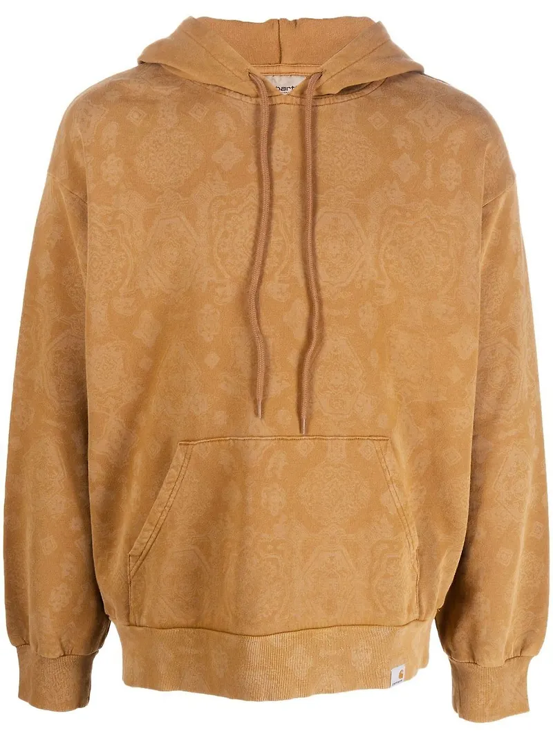 Carhartt WIP Baroque hoodie med dragsko - Brun