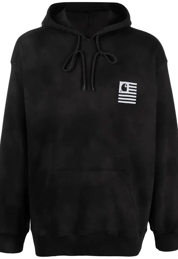 Carhartt WIP batikmönstrad hoodie - Svart