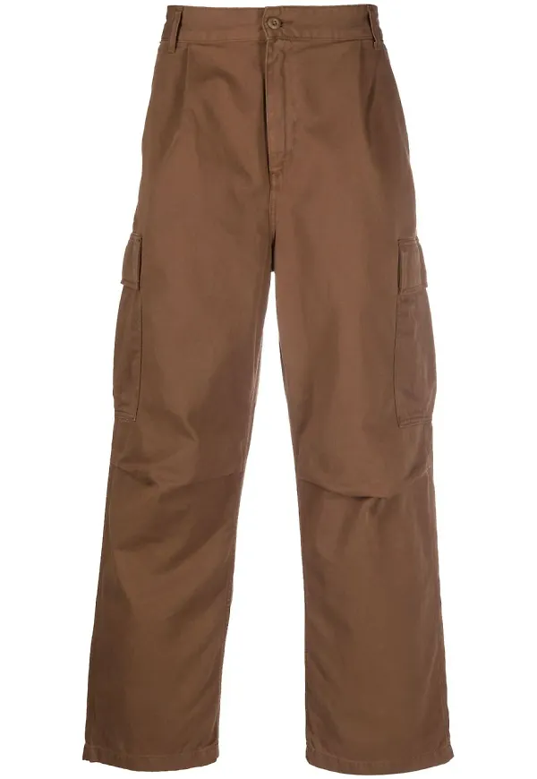 Carhartt WIP cargobyxor i organisk bomull - Brun