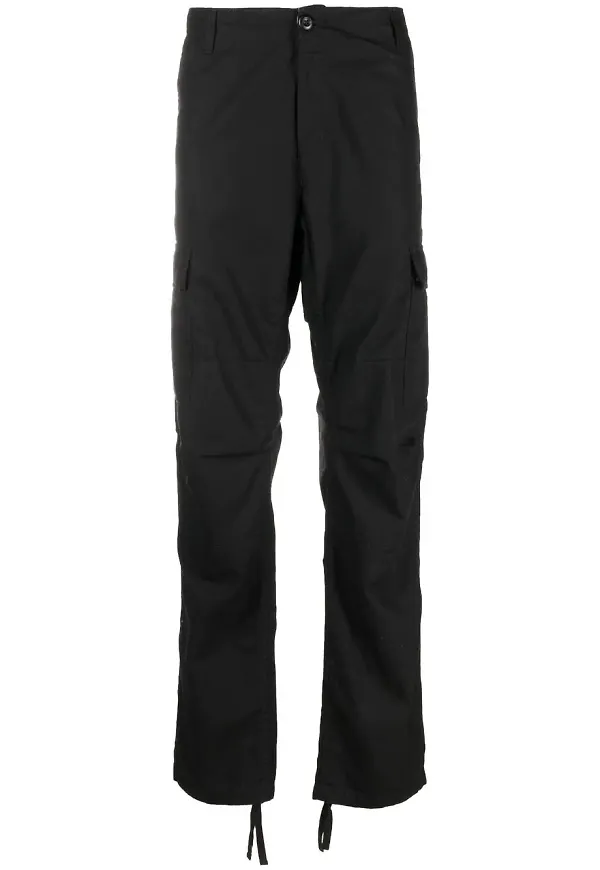 Carhartt WIP cargobyxor med dragsko - Svart