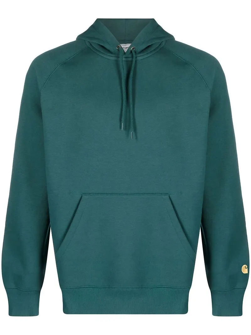Carhartt WIP Chase hoodie med broderad logotyp - Grön