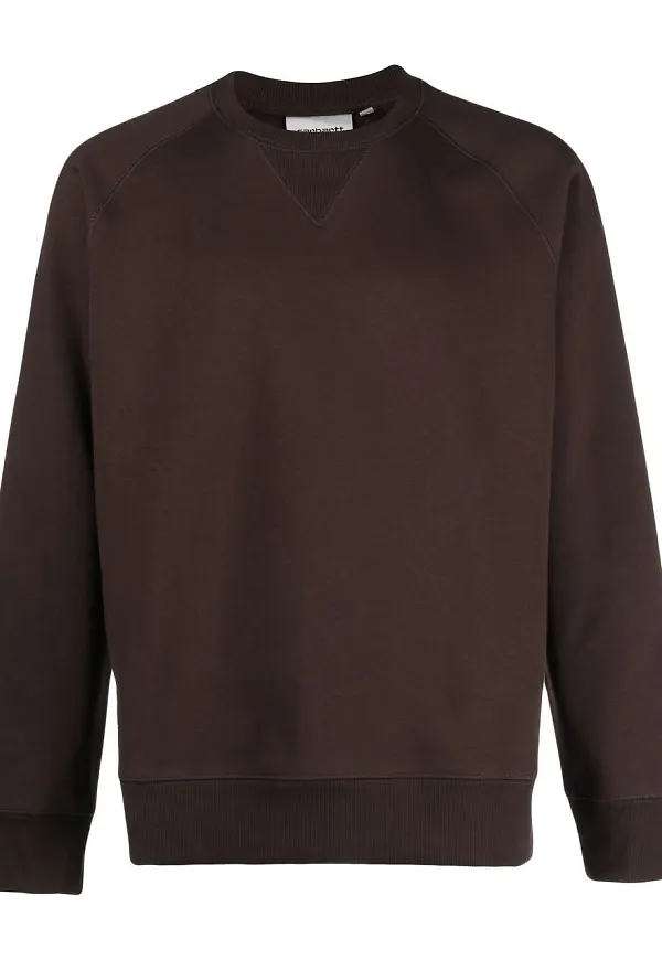 Carhartt WIP Chase sweatshirt med rundad hals - Brun