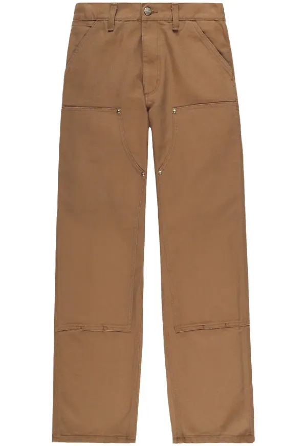 Carhartt WIP Double Knee raka byxor - Brun